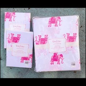 Lilly Pulitzer for Pottery Barn limited edition Elephant Bazaar bedding